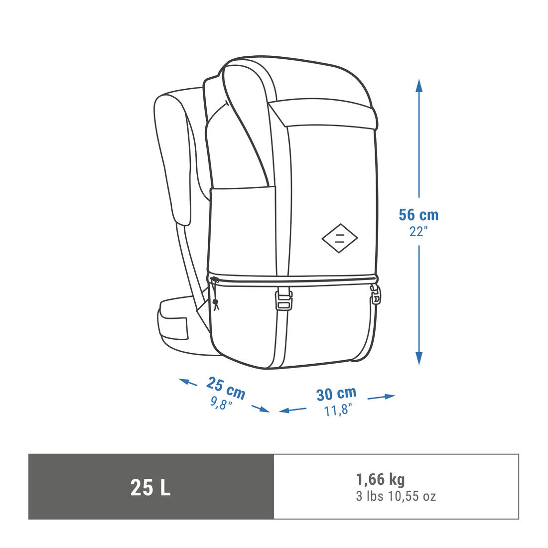 Sac à dos de randonnée 25L - NH Arpenaz 900