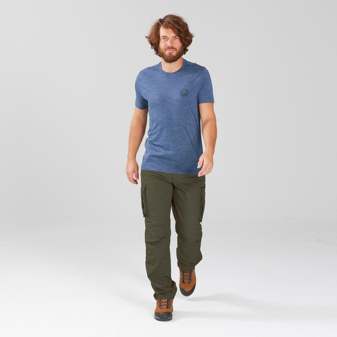 Pantalon cargo de trek voyage - travel 500 homme