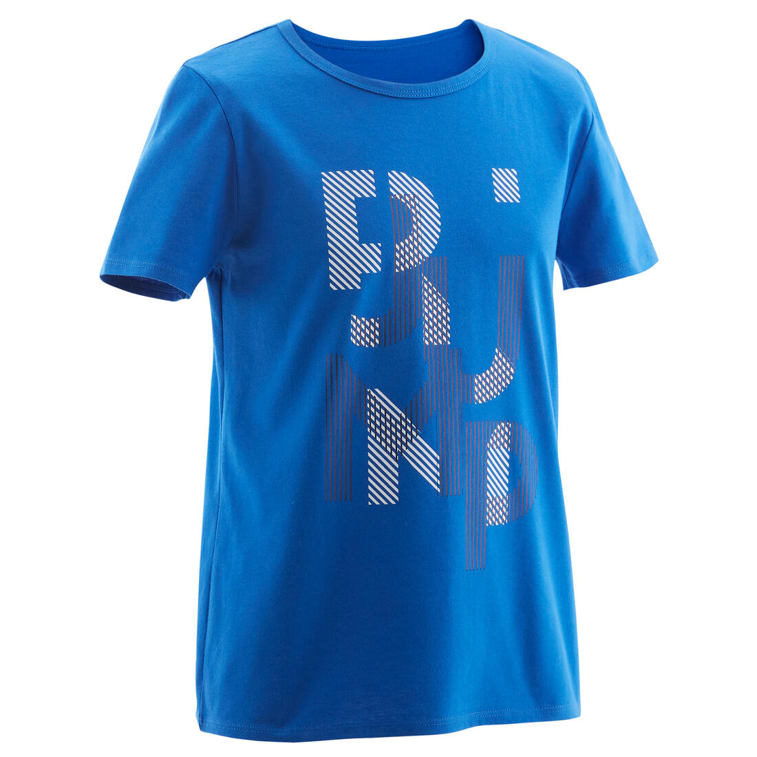 T-shirt manches courtes 100 garçon GYM ENFANT bleu ciel imprimé