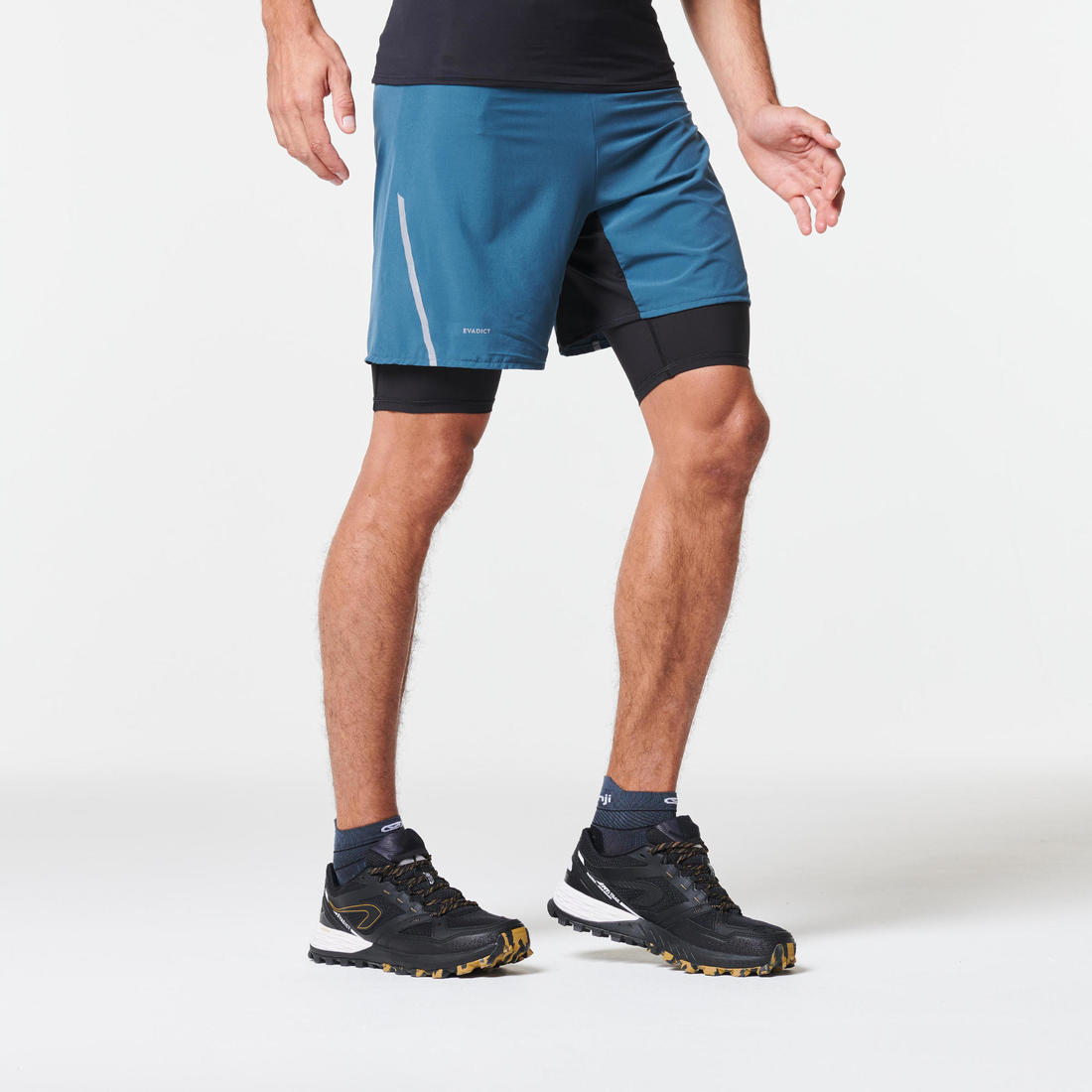 SHORT CUISSARD DE TRAIL RUNNING  CONFORT HOMME