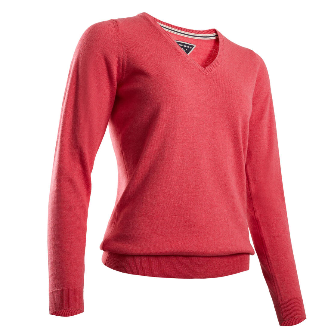 Pull de golf col V femme MW500