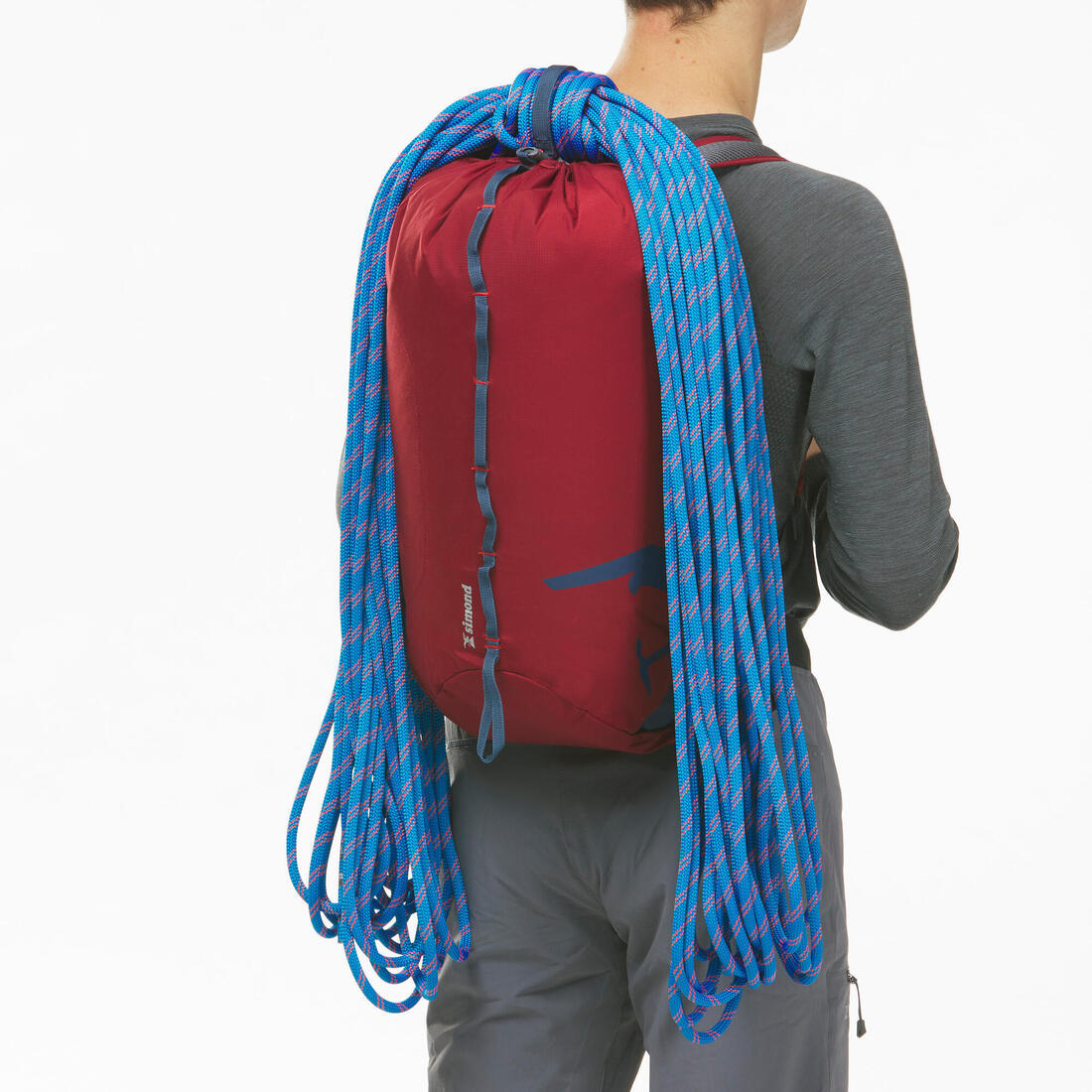 Corde à double d'escalade et d'alpinisme 8.6 mm x 50 m - Rappel 8.6 Bleu