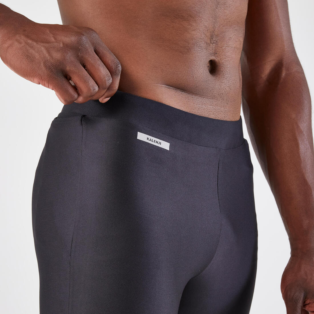 Collant de running respirant homme - kiprun run 100 dry noir