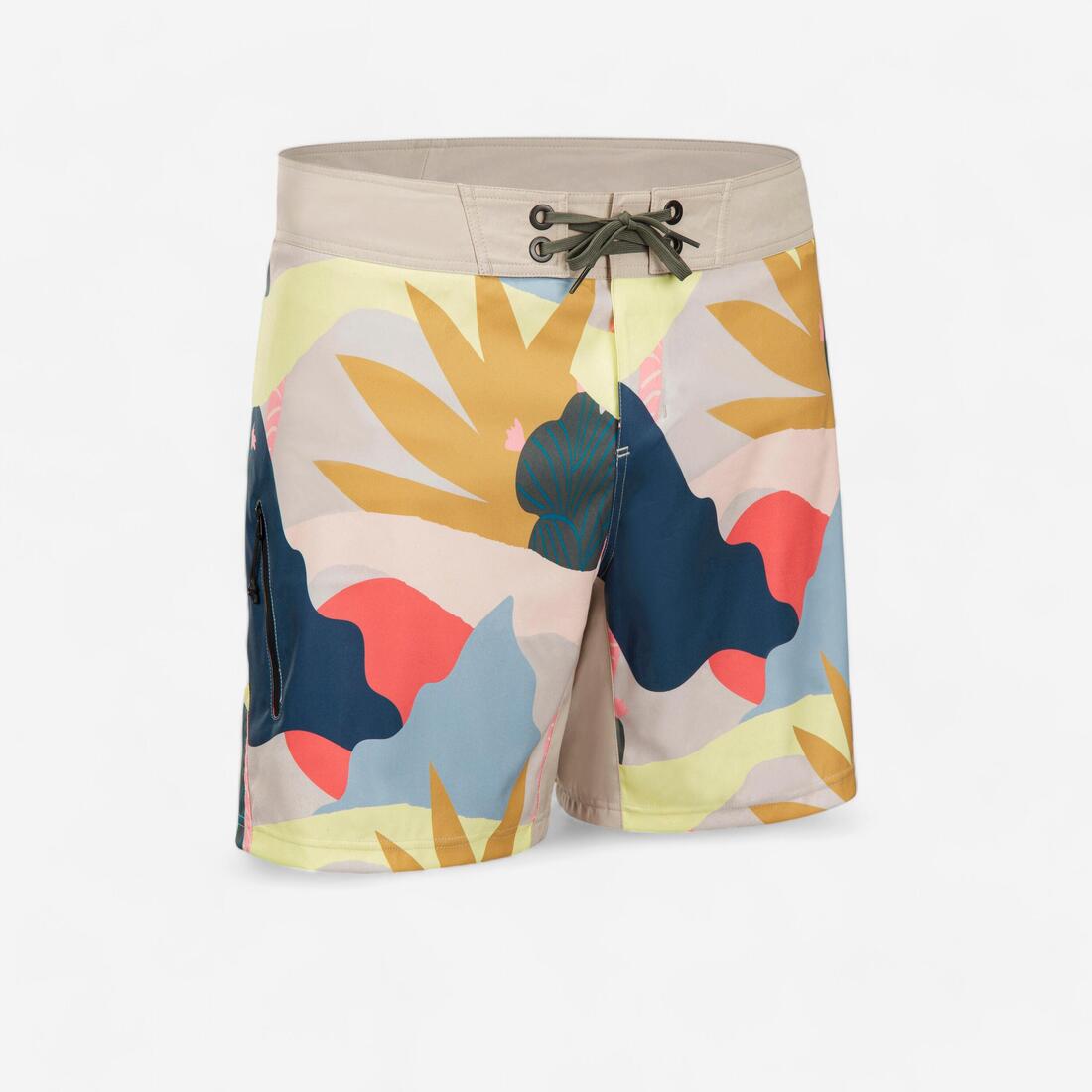 Surf boardshort court 500 lines green