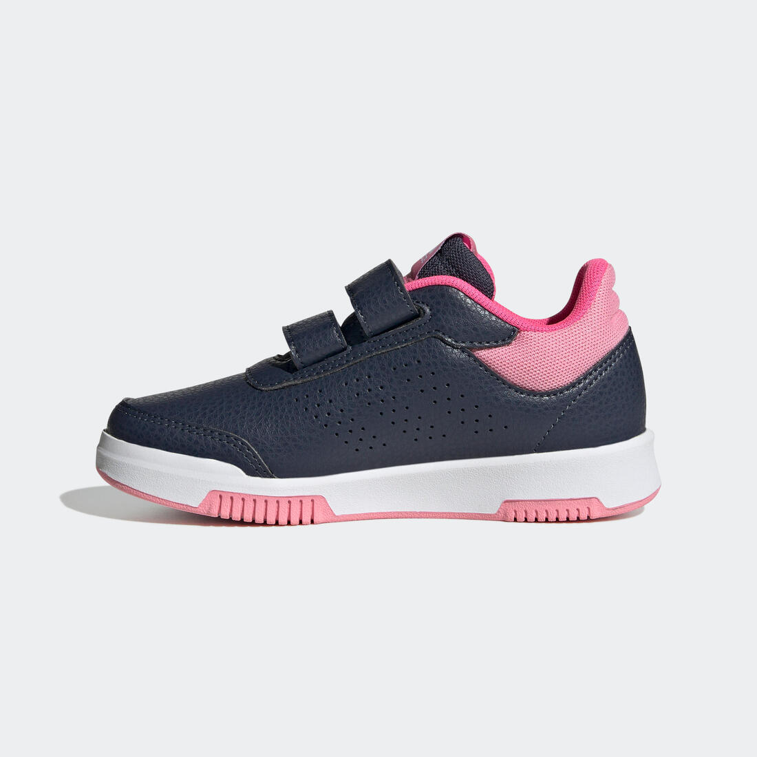 Baskets à scratch enfant - ADIDAS TENSAUR bleu/rose