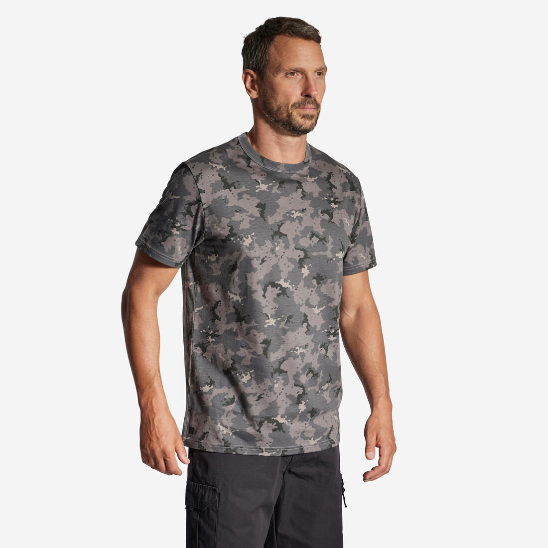 T-SHIRT RESISTANT 100 CAMO WOODLAND