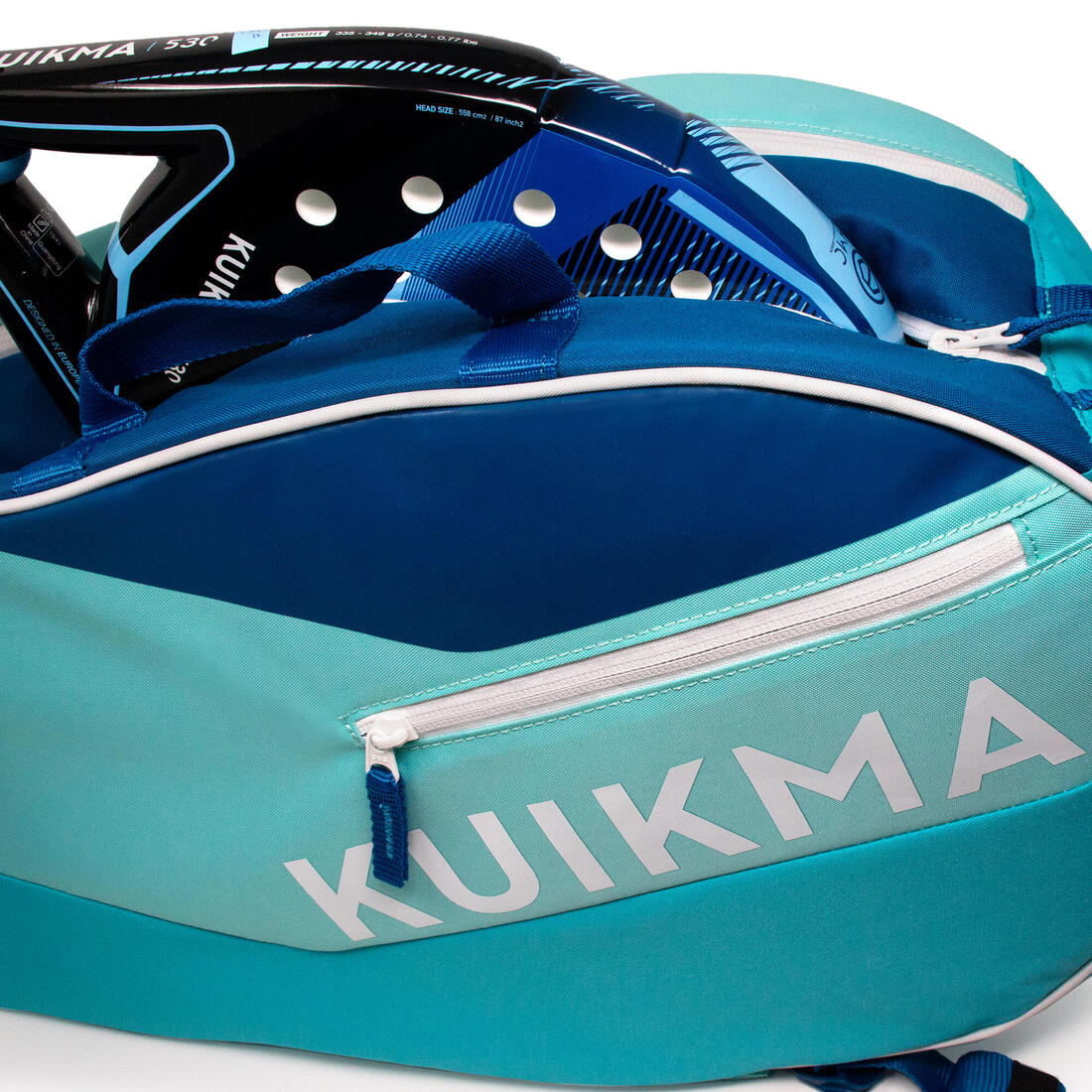 Sac de padel 20L - Kuikma PL 500 bleu/corail