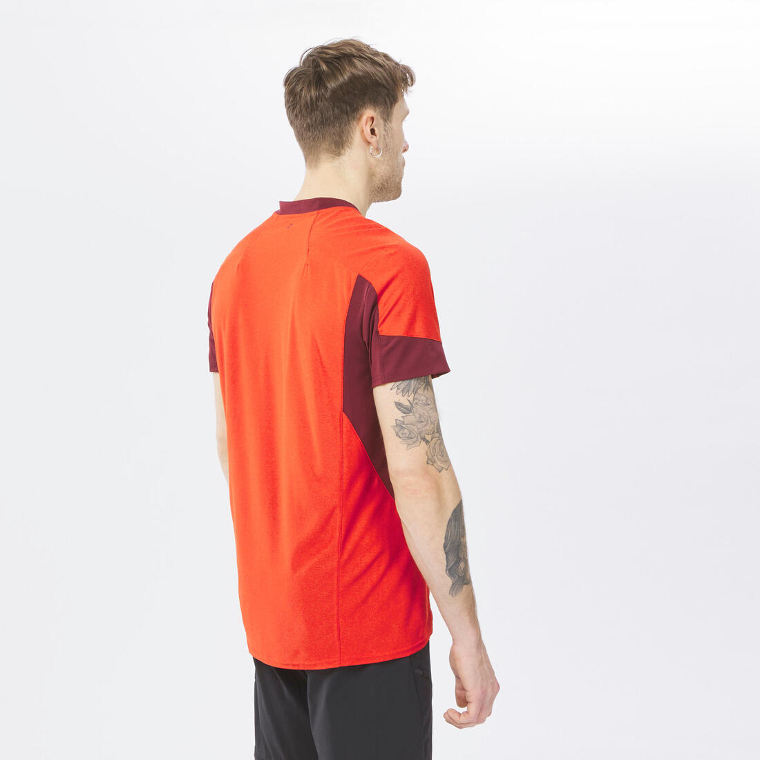 T-shirt de randonnée manches courtes en synthétique  - homme - mh500