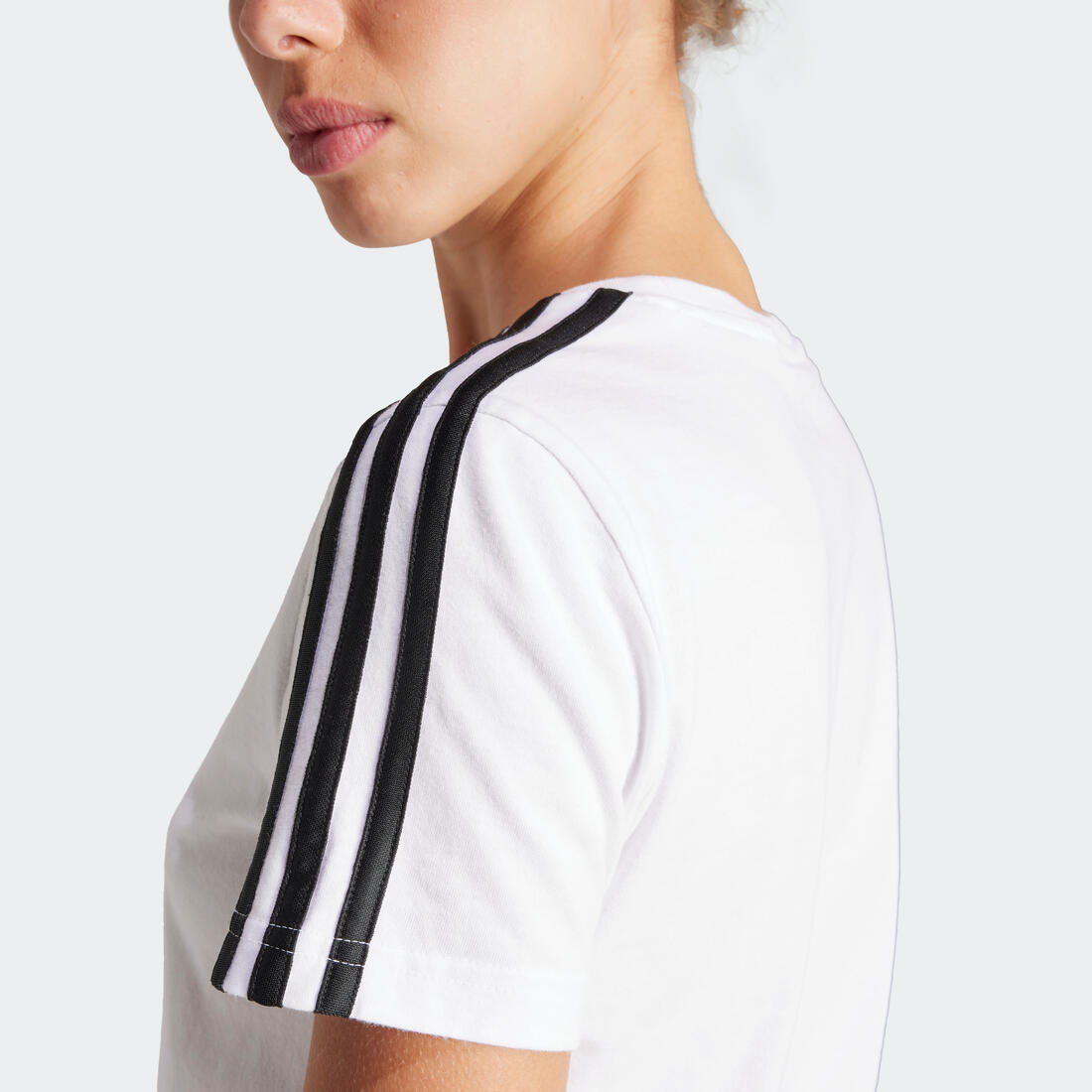 T-SHIRT DE FITNESS SOFT TRAINING ADIDAS FEMME BLANC