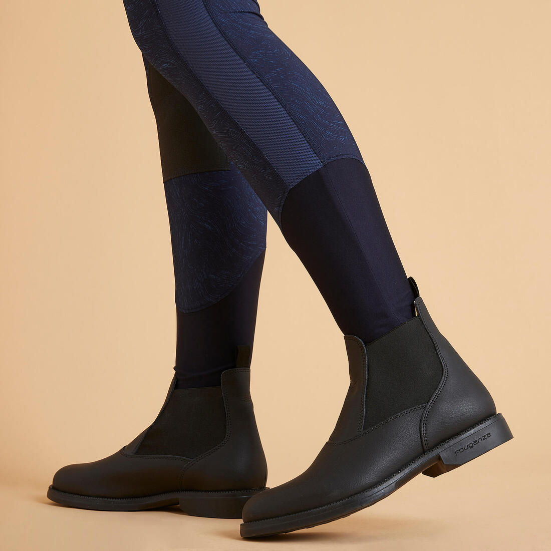 Legging équitation léger Femme - 100 marine