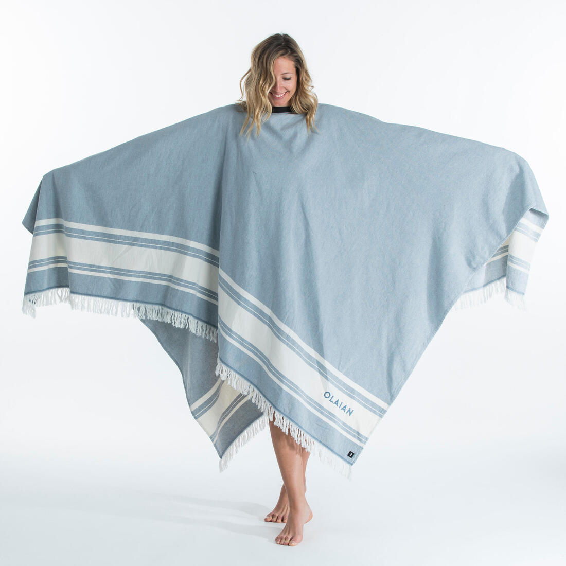 Serviette de plage poncho 190 x 190 cm