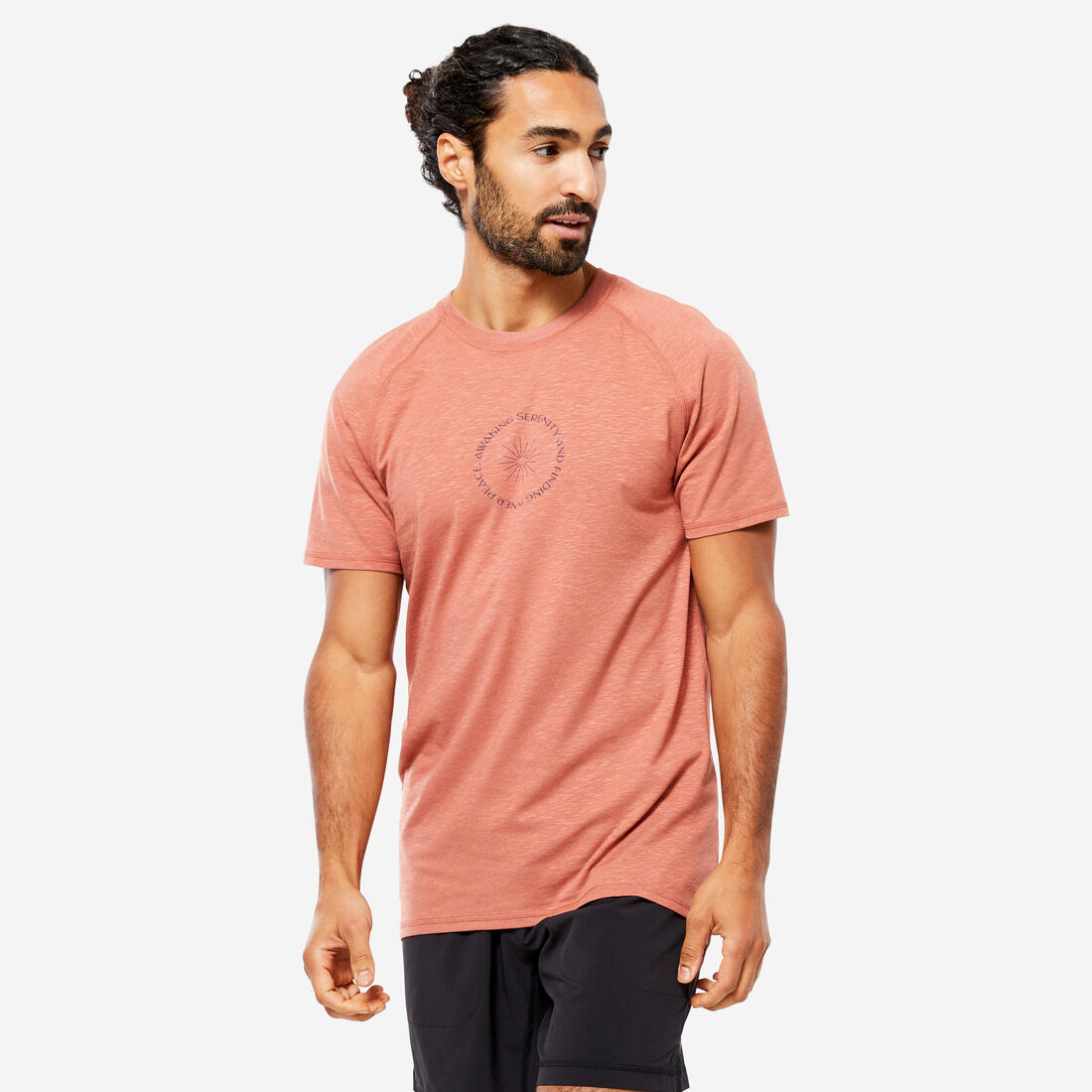 T-shirt de yoga manches courtes doux homme