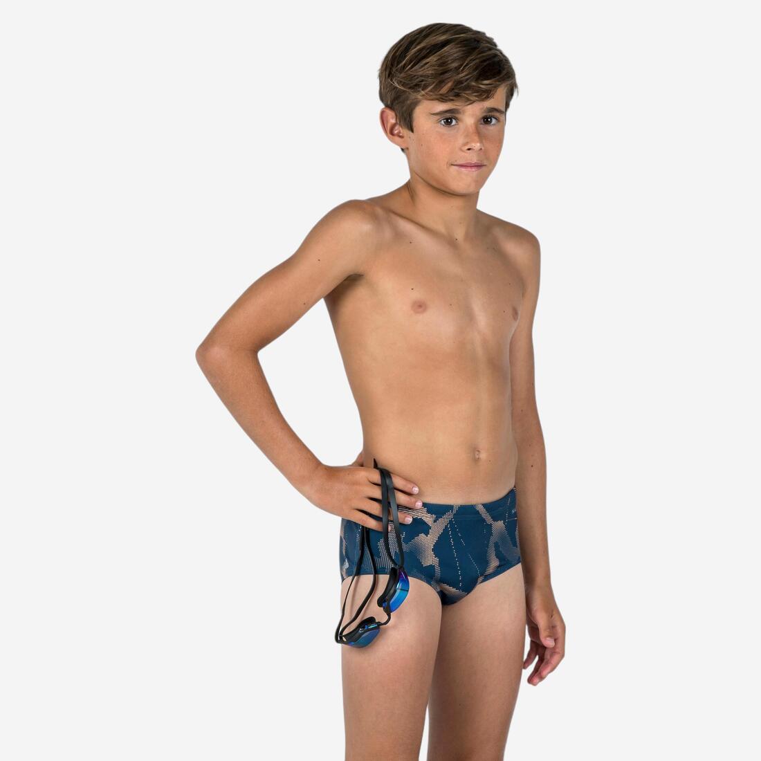 MAILLOT DE BAIN NATATION 900 SLIP  BANDEAU LINES