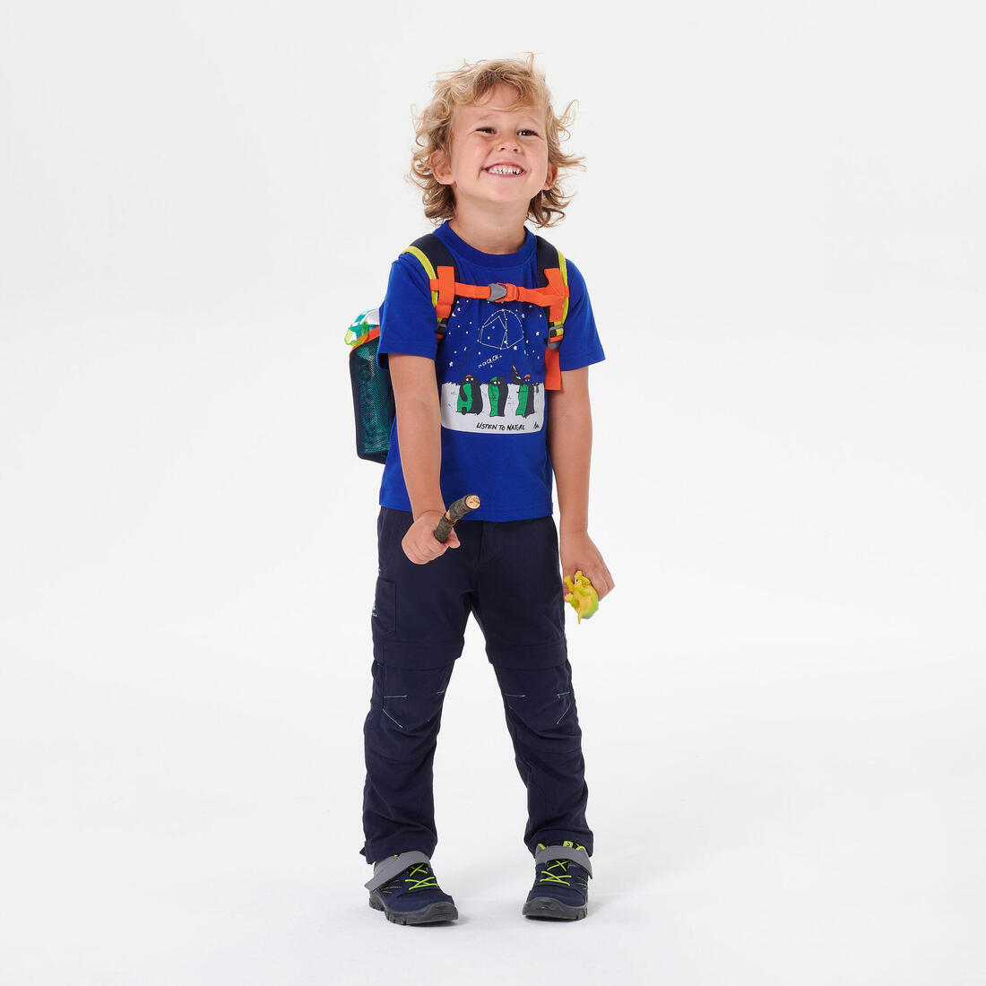 T-shirt de randonnée - MH100 phosphorescent - enfant 2-6 ANS