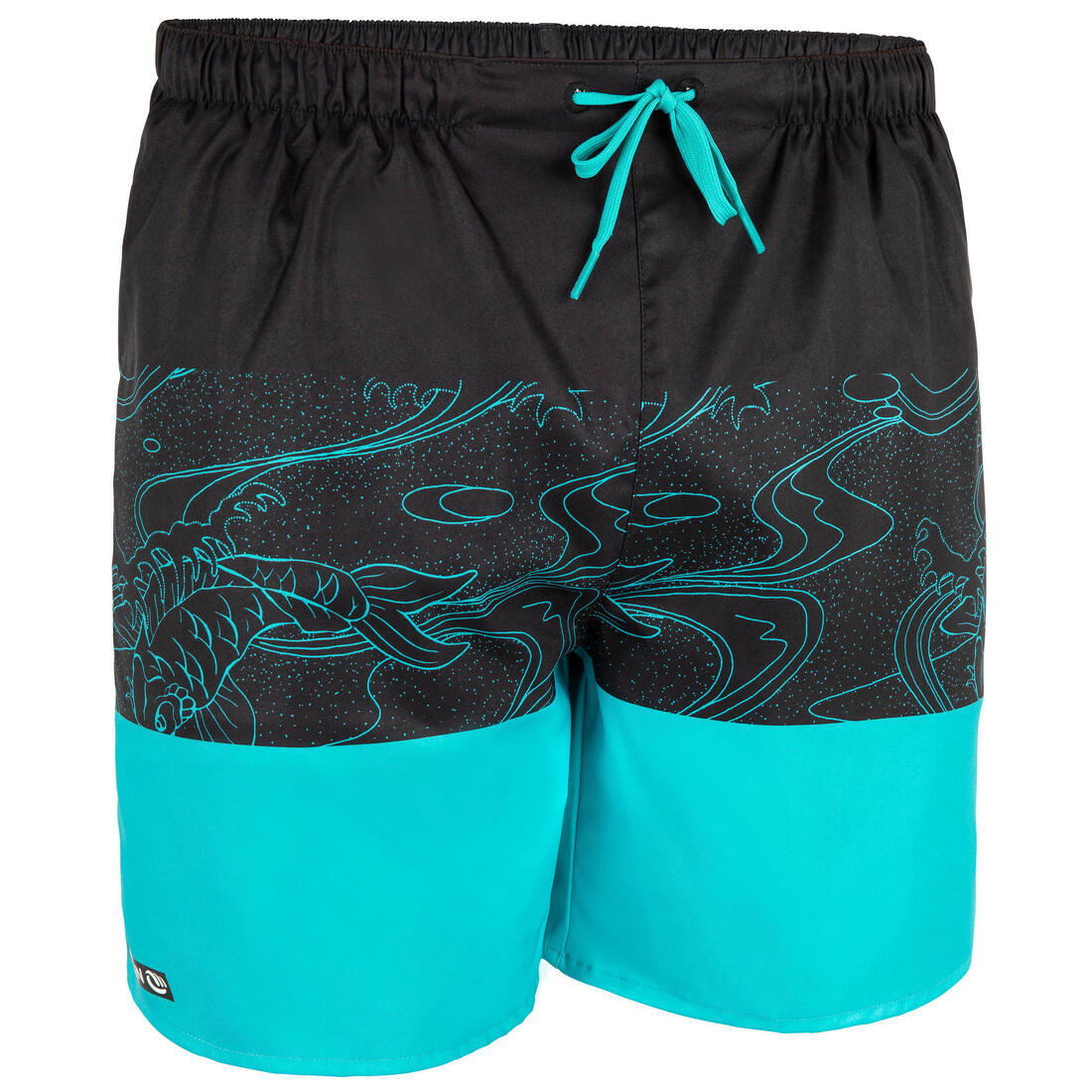 Surf boardshort court 100 Palm Black