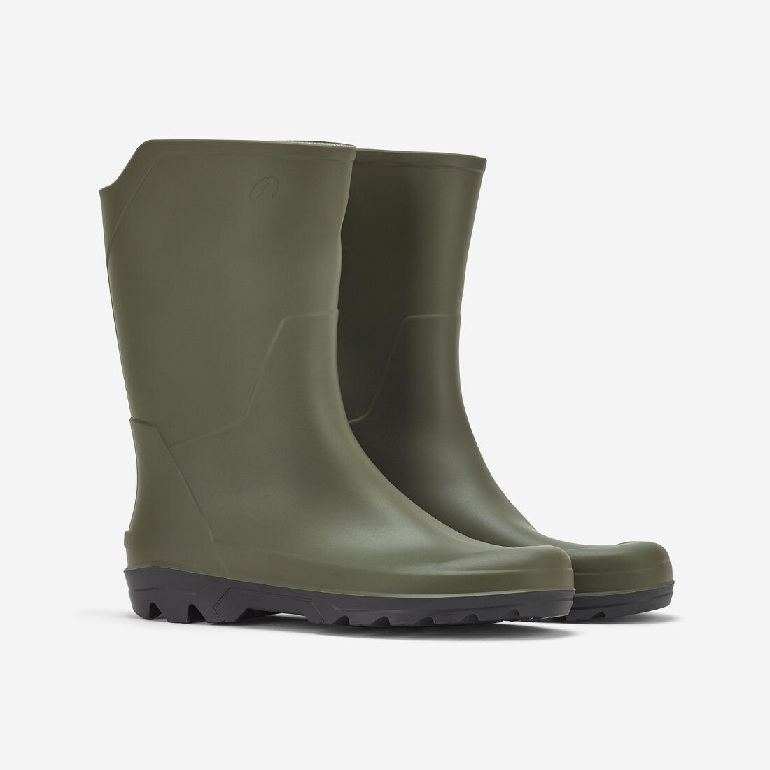 Bottes de pluie imperméables courtes et légères homme LAND 100 vertes