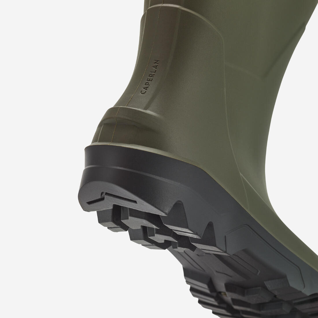 Bottes de pluie imperméables courtes et légères homme LAND 100 vertes