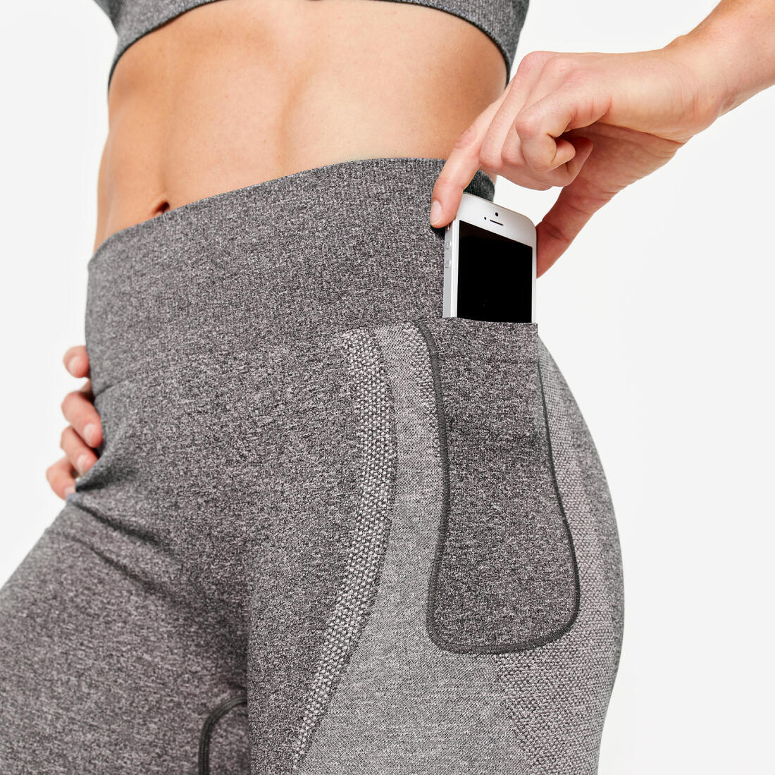 Legging poche téléphone taille haute Fitness Seamless