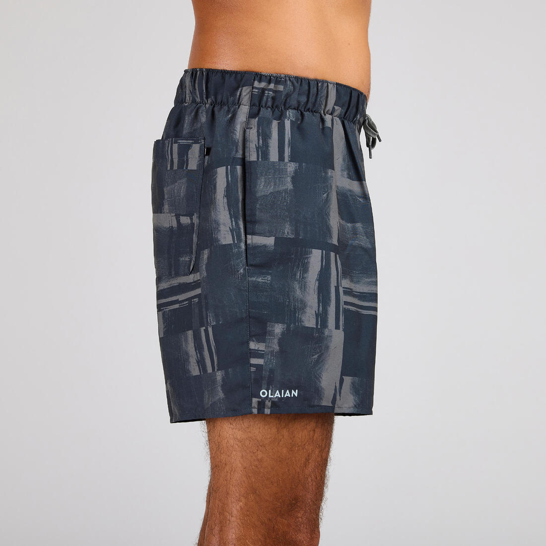 Boardshort surf 100 15" POPSTRIPE BLUE