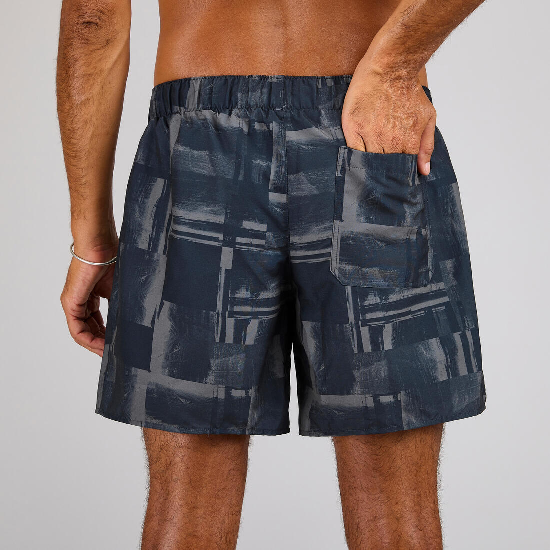 Boardshort surf 100 15" POPSTRIPE BLUE