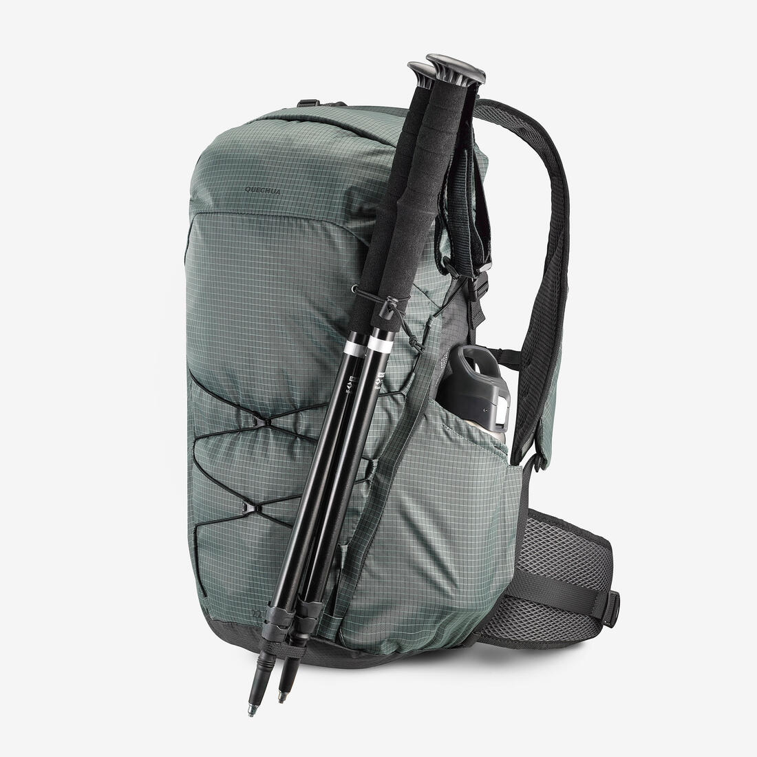 Sac à dos rolltop de randonnée montagne 22l - mh500 light vert