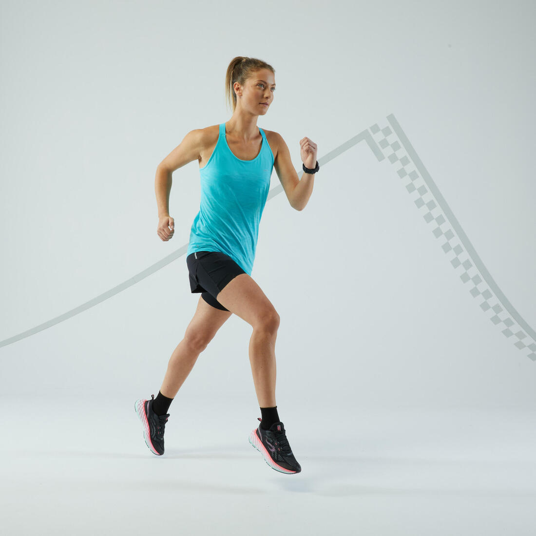 Débardeur running avec brassière intégrée Femme - KIPRUN Run 500 Confort