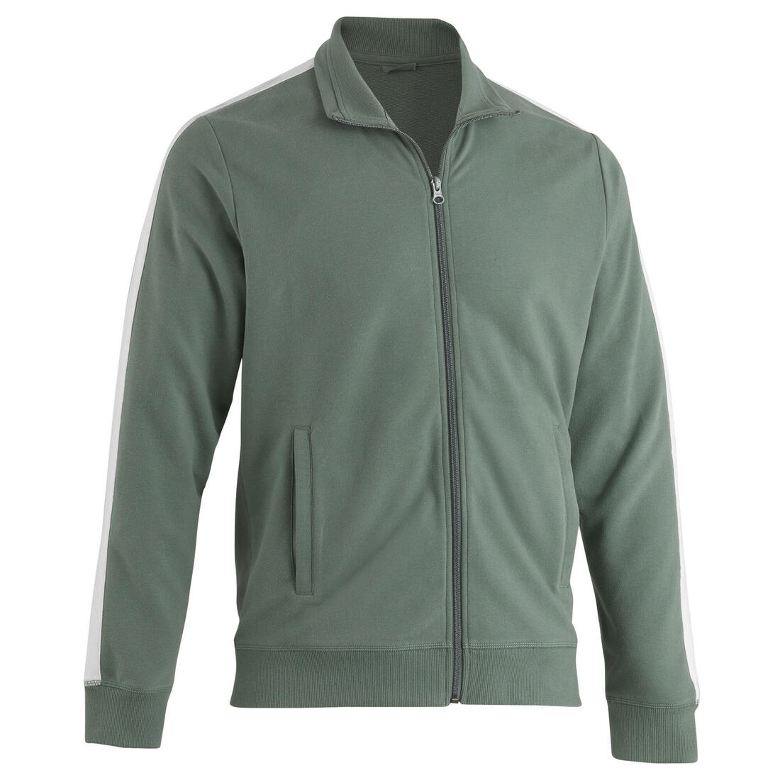 Sweat zippé fitness homme - 500 glacier