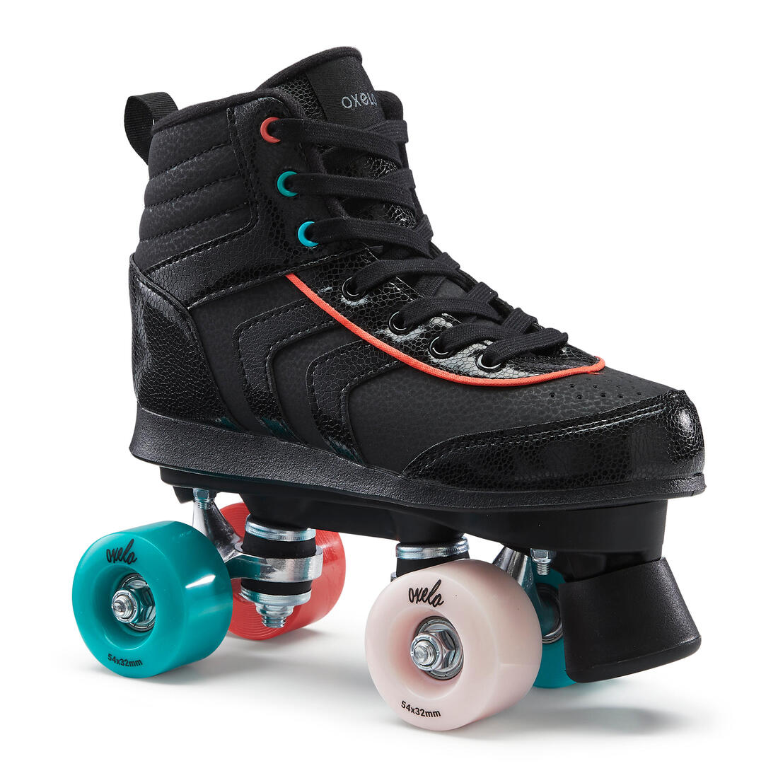 Patin à roulettes enfant QUAD 100 JR blanc holographic