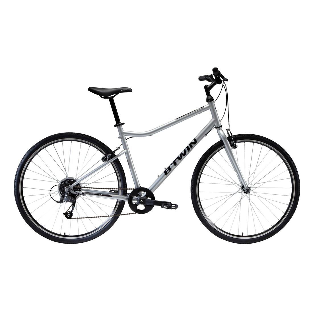 VÉLO TOUT CHEMIN RIVERSIDE 120 GRIS METAL