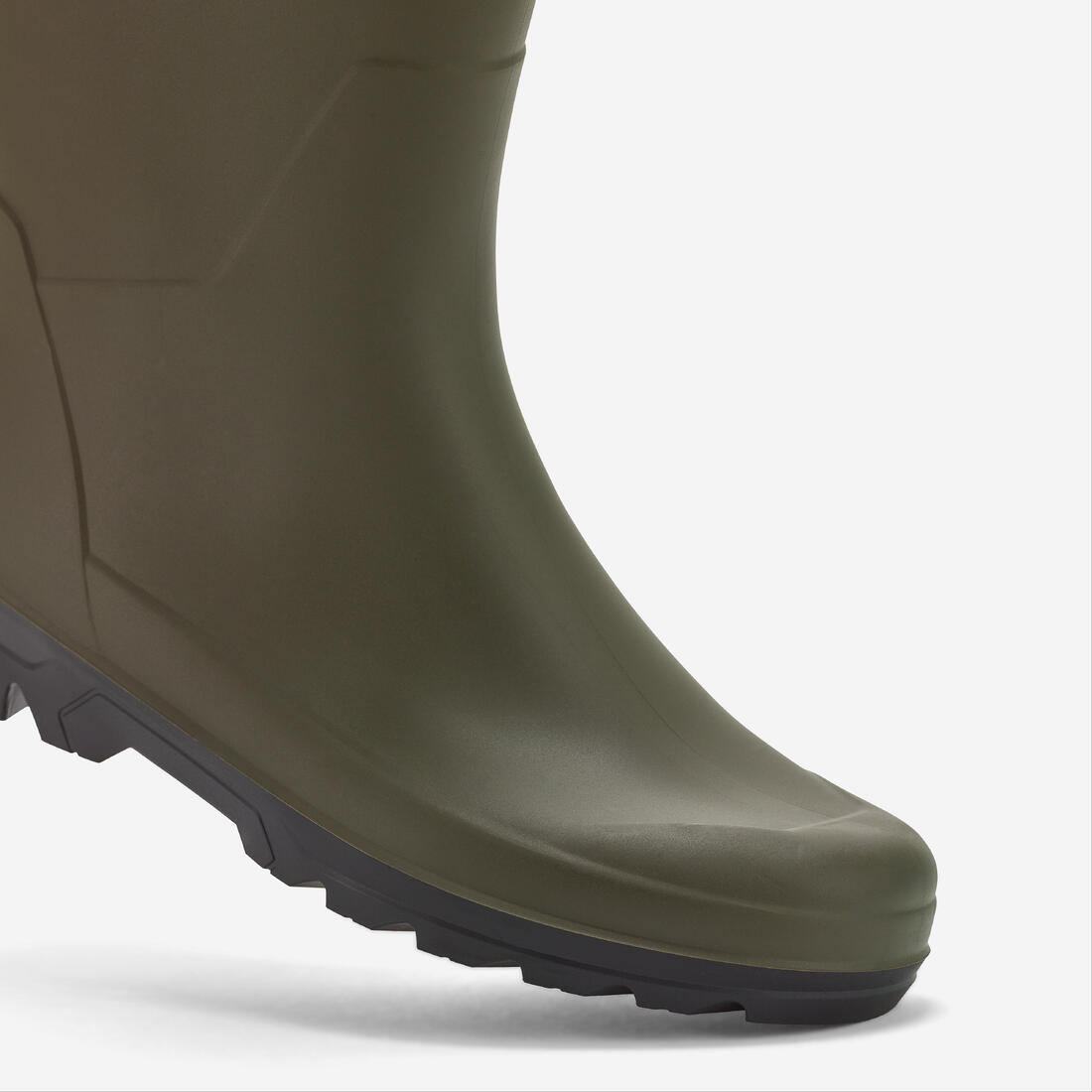 Bottes de pluie imperméables courtes et légères homme LAND 100 vertes