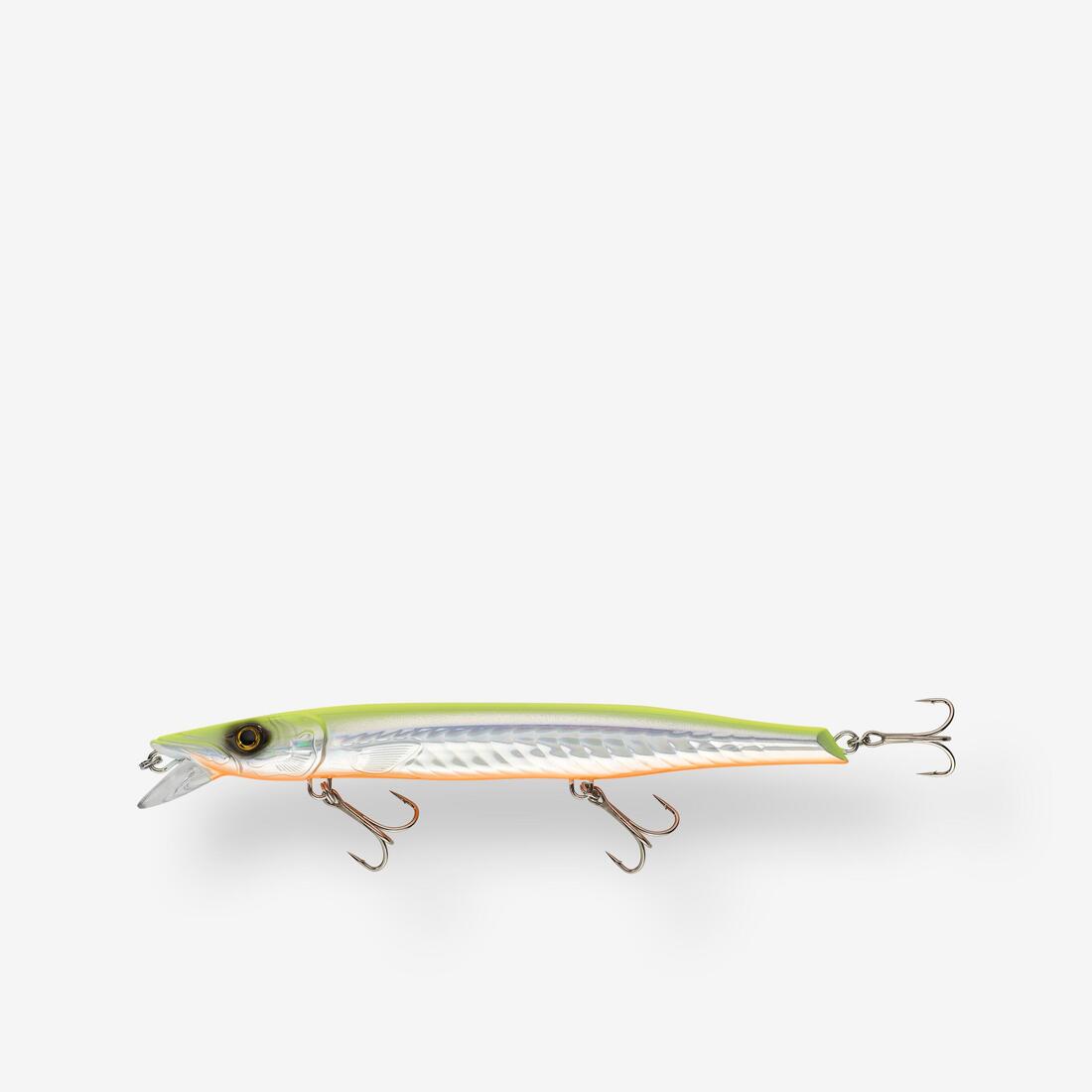 Jerkbait pêche au leurre en mer JERKUDA 170SP Blanc fluo