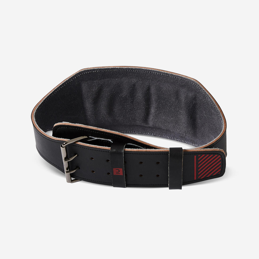 Ceinture lombaire de musculation en cuir noire