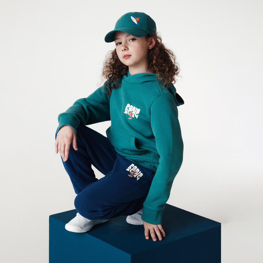 Casquette Les Mascottes de Paris 2024 Enfant Corail