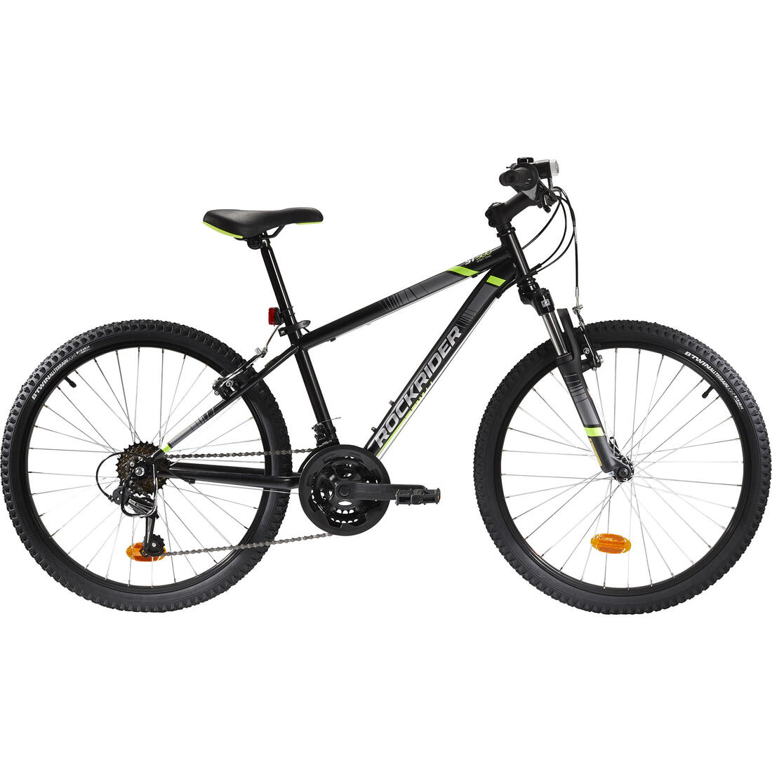 VTT ENFANT ROCKRIDER ST 500 24 POUCES 9-12 ans Jaune Fluo