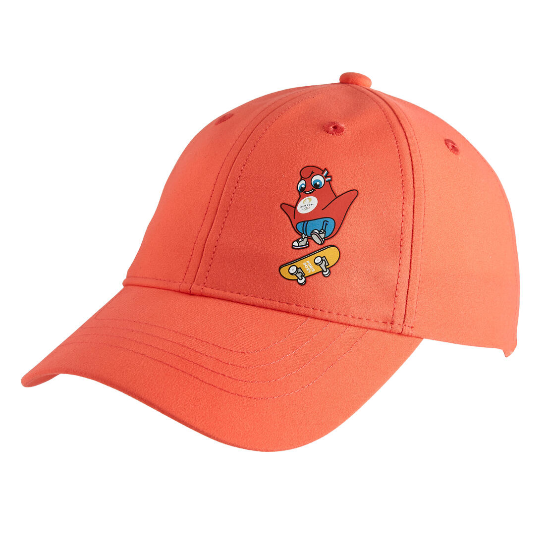 Casquette Les Mascottes de Paris 2024 Enfant Corail