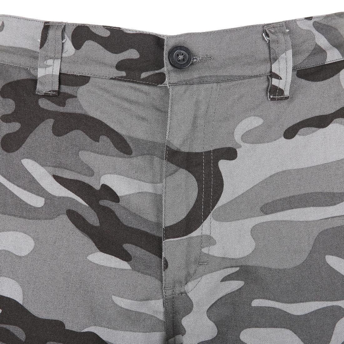 PANTALON CARGO RESISTANT STEPPE 300 CAMOUFLAGE WOODLAND