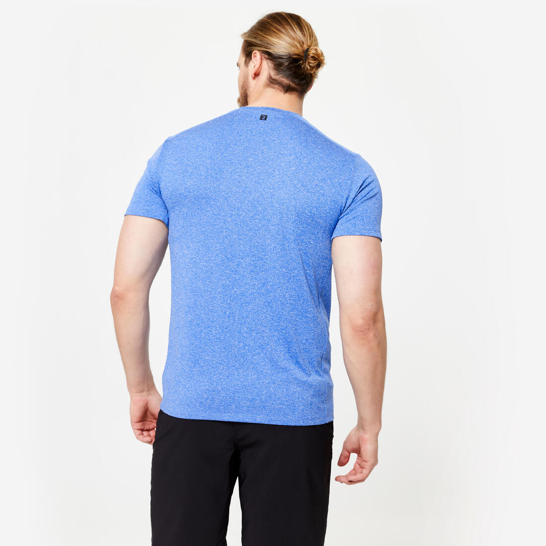 T-shirt de fitness essentiel respirant col rond homme chiné