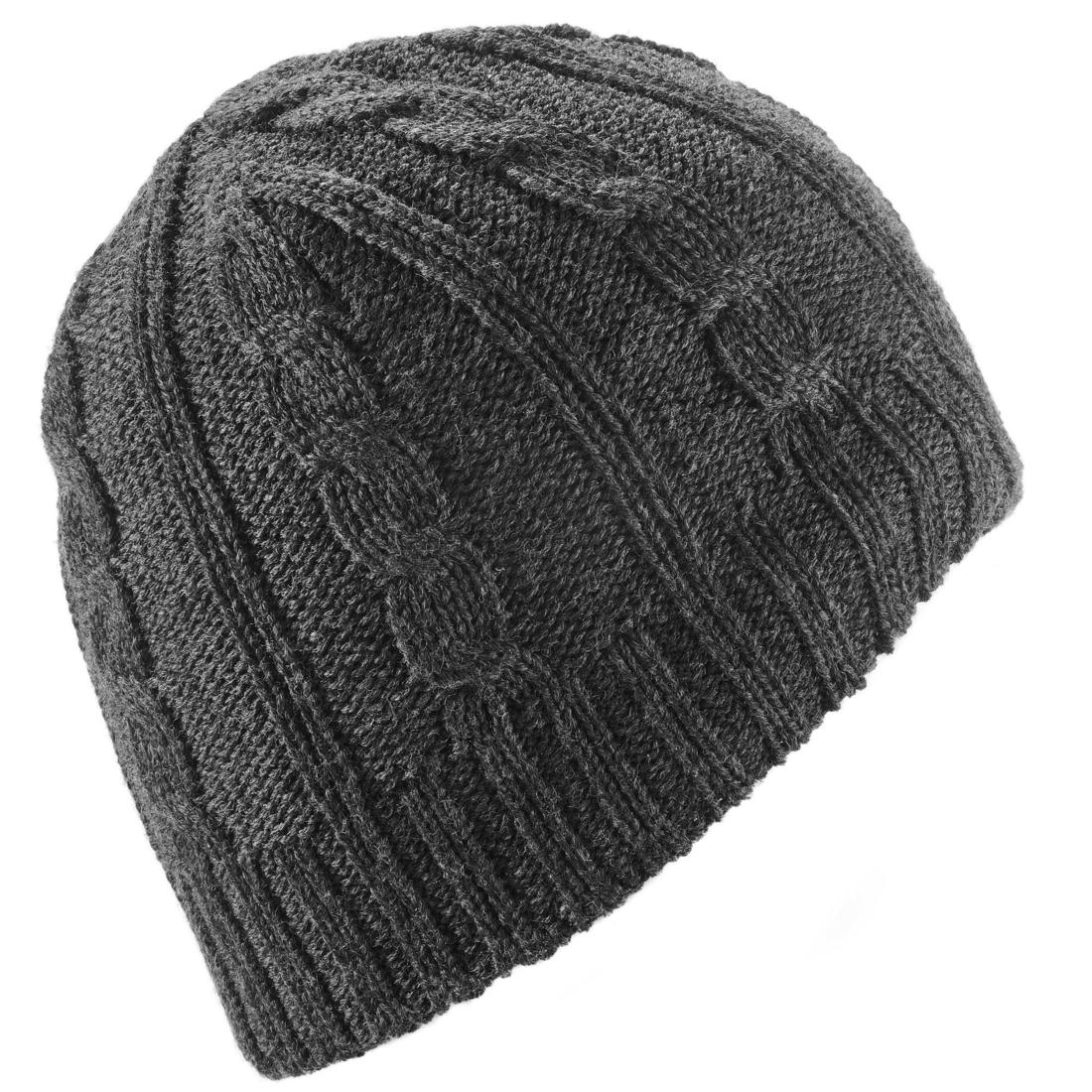 BONNET DE SKI ADULTE WOOL TORSADES MARINE