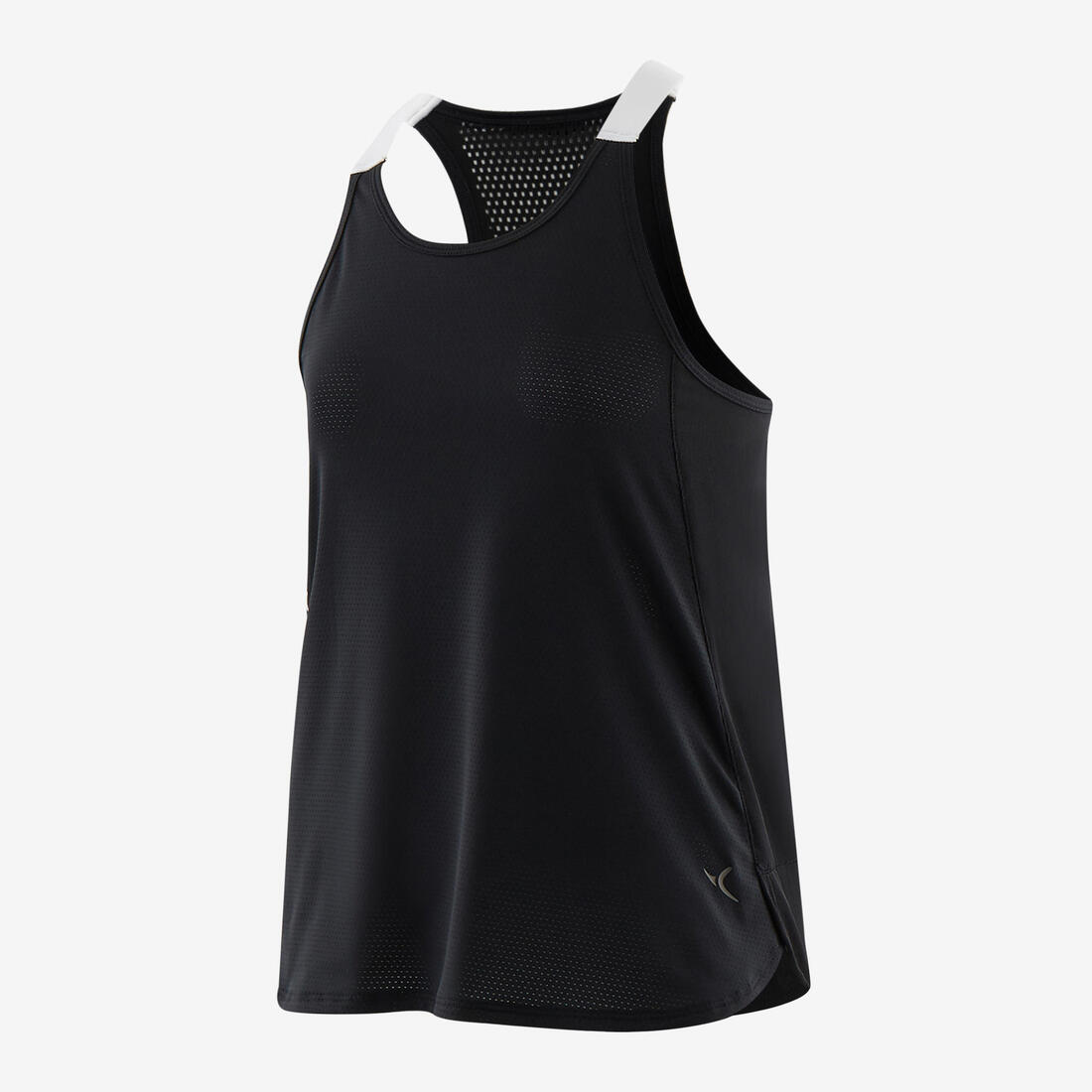 Débardeur respirant S580 fille GYM ENFANT rose fluo, bretelles noires