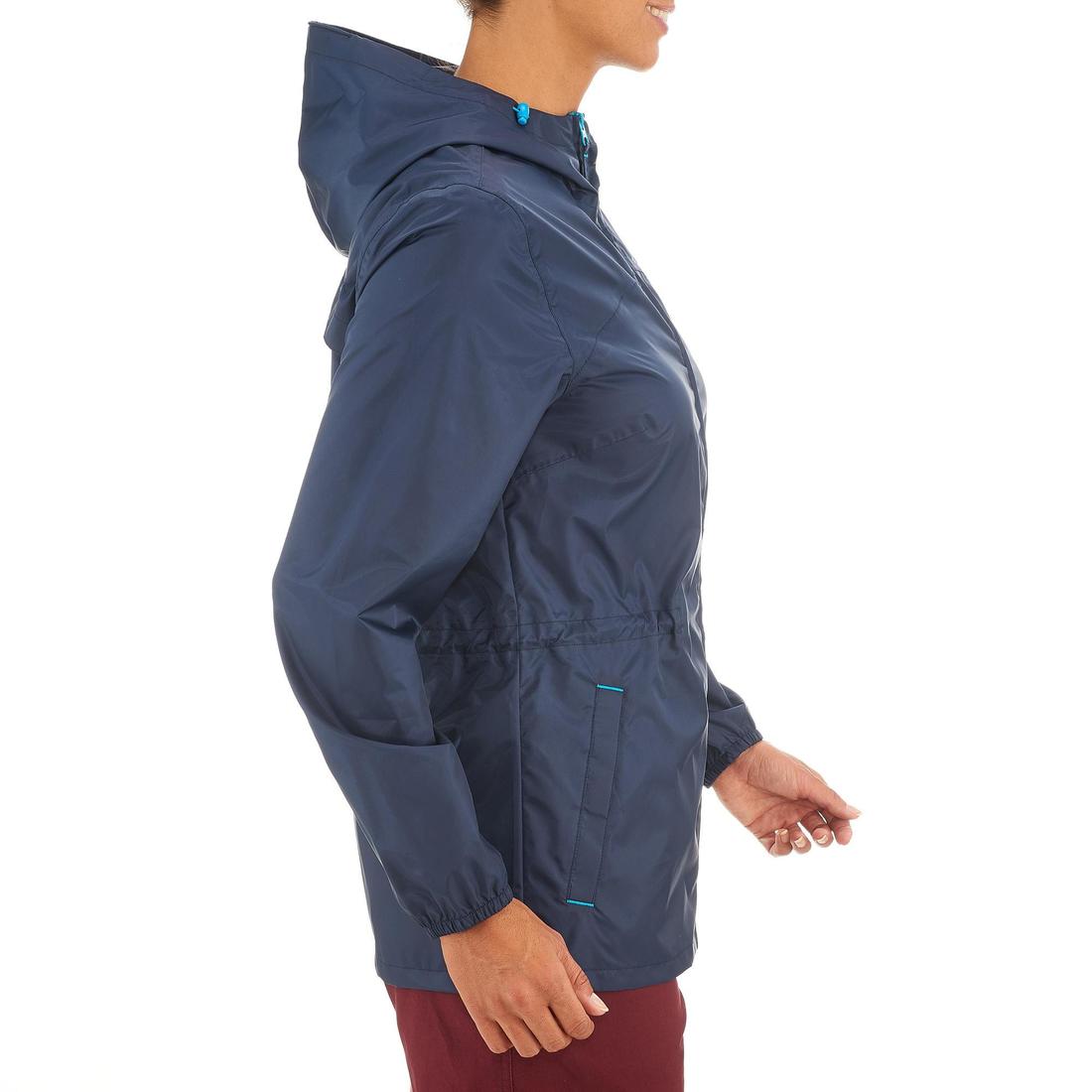 Veste coupe vent et déperlante de randonnée - Raincut Full Zip - Femme