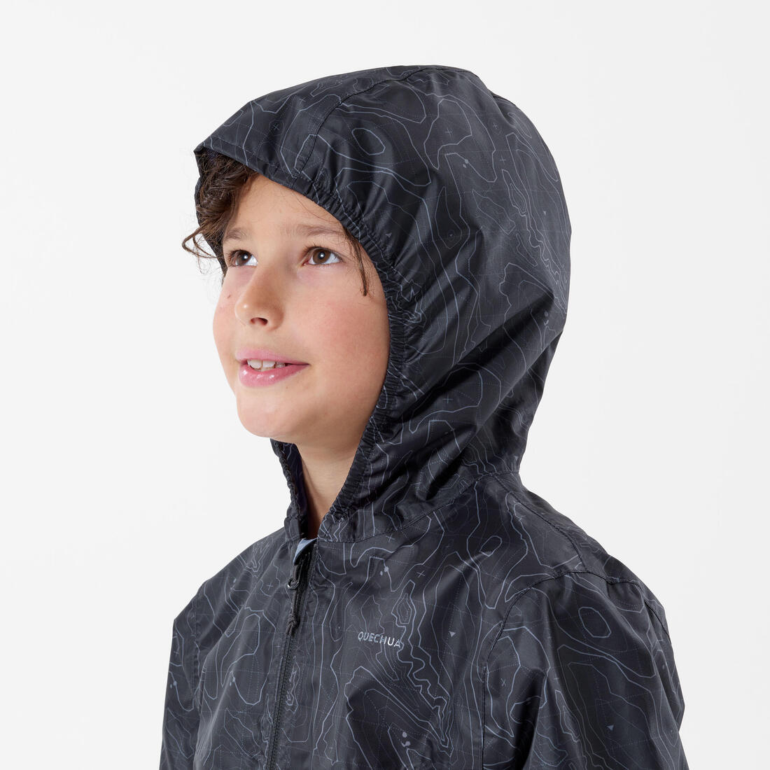 Veste imperméable de randonnée - MH100 zip - enfant 7-15 ans