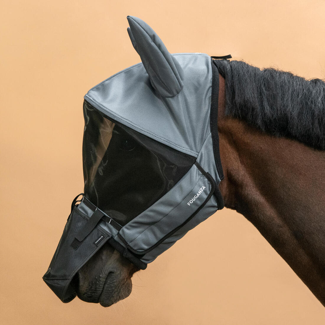 Masque anti-mouche équitation avec arceau Cheval et Poney