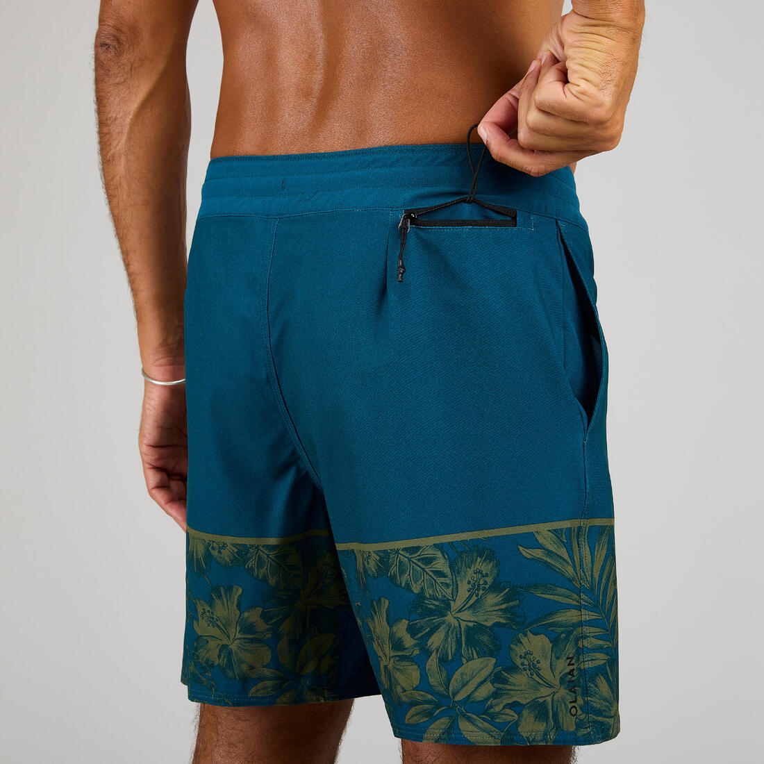 Boardshort surf 500 17" GOOD BLUE