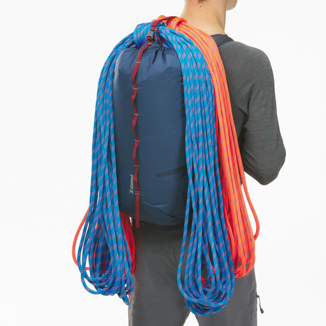 Corde à double d'escalade et d'alpinisme 8.6 mm x 50 m - Rappel 8.6 Bleu