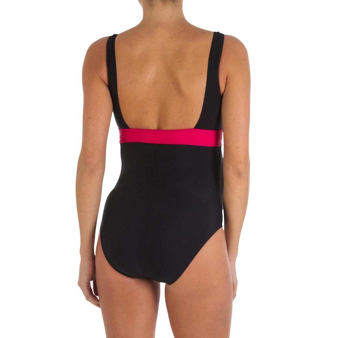 Maillot de bain de natation 1 pièce future maman Romane bleu Yuka