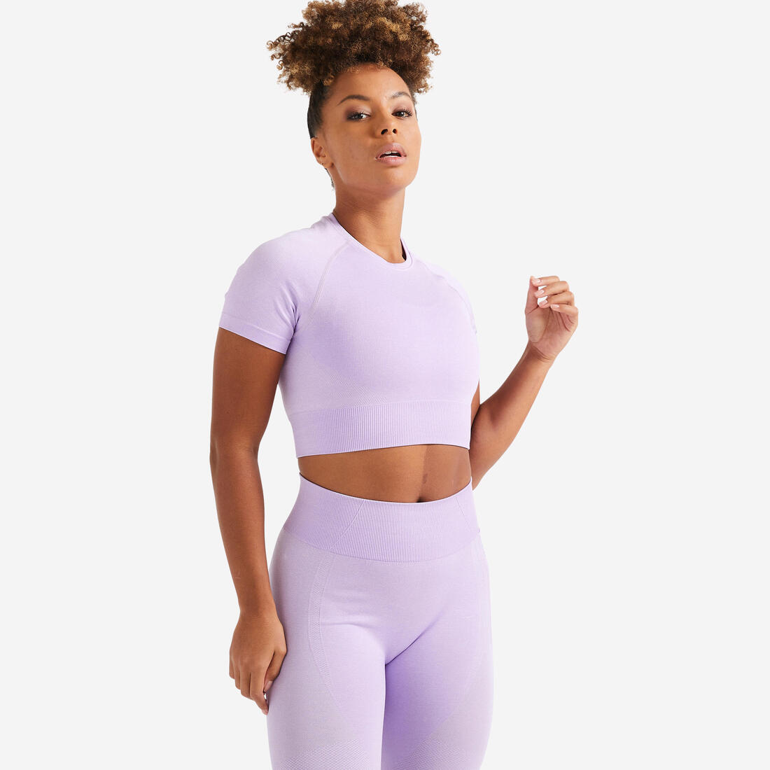 T-shirt Crop top manches courtes Fitness seamless