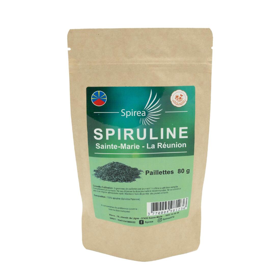 SPIREA-Spiruline 100 % paillettes - 80 gr