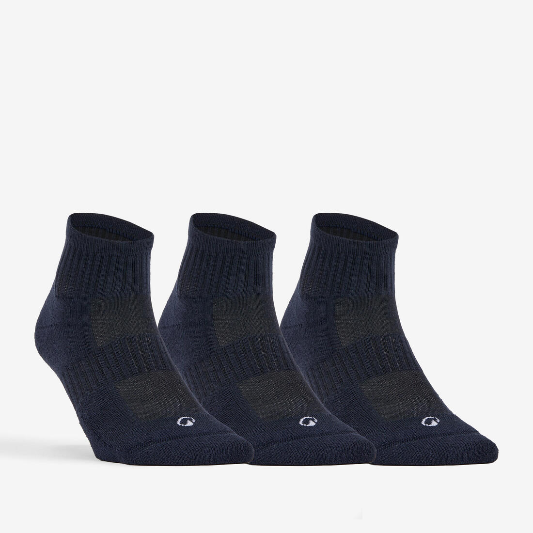 CHAUSSETTES DE SPORT MI-HAUTES ARTENGO RS 500 LOT DE 3