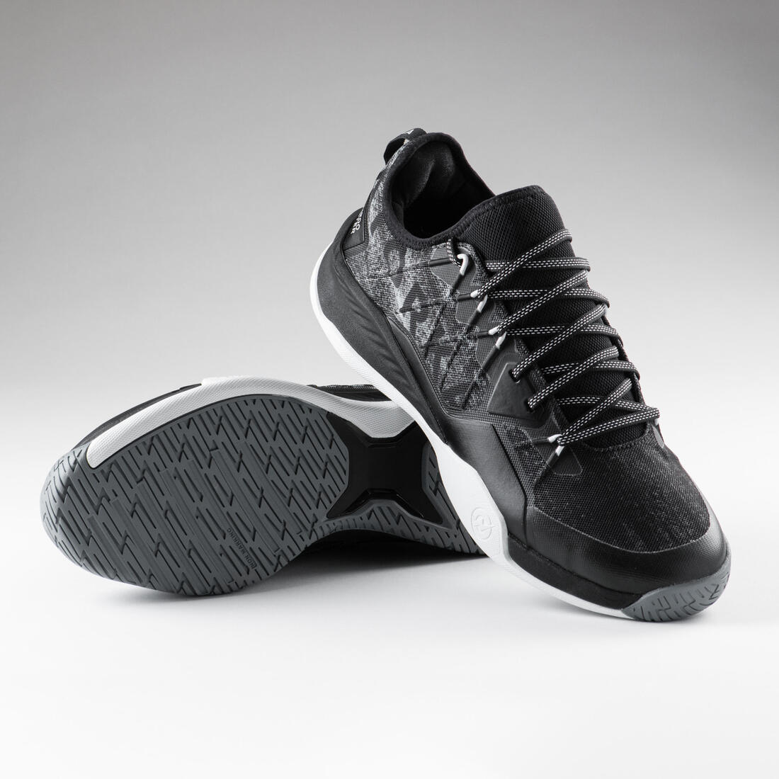 Chaussures de handball Homme/Femme - H900 FASTER noir gris