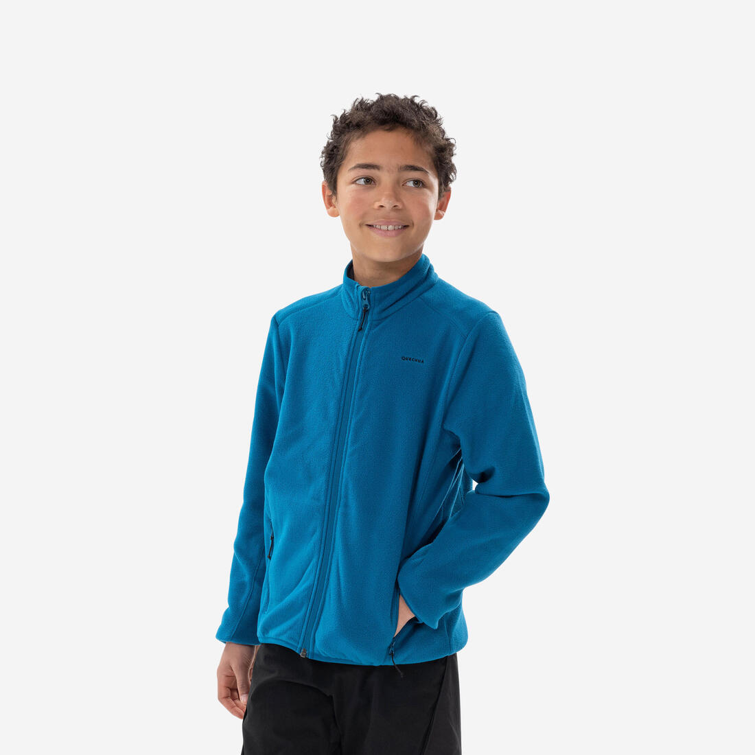 Veste polaire de randonnée - MH150 grise - enfant 7-15 ans